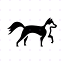 Stylized Black Fox X post mockup