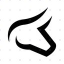 Black Bull Head logo