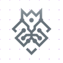 Silver Modern Lion King logo