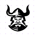 Cool Viking Head X post mockup