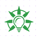 Smart Cannabis Leaf X post mockup