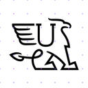 Letter U Griffin logo