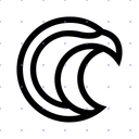 Lines Black Eagle Head app mockup