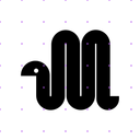 Abstract Worm / Snake X post mockup