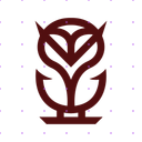 Line Minimalist Brown Owl X post mockup