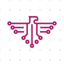 Cool Eagle Logo Modern Purple Eagle