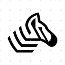 Zebra Head Logo Big Safari Zebra logo