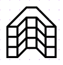 Stacked Letter A logo
