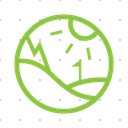 Minimalist Green Golf Course logo