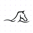 Black Horse Head logo
