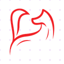 Simple Red Fox X post mockup