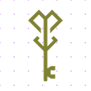 Green Key Logo Real Estate Key logo