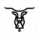 Cattle Bell Texas Longhorn logo