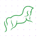 Stylized Stables Green Horse