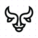 Black Bull Head logo
