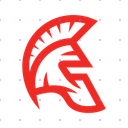 Red Spartan Helmet X post mockup