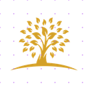 Stylish Golden Tree app mockup