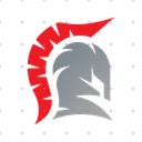 Metallic Silver Spartan Helmet