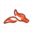 Simple Fox Head logo