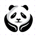 Panda Head Logo Awesome Panda