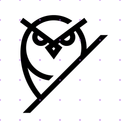 Bold Black Owl X post mockup