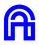Line Letter A app mockup