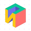 Colorful N Cube X post mockup