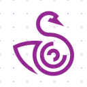 Cool Purple Swan app mockup