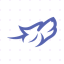 Blue Wolf Head X post mockup