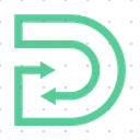 Letter D Arrows logo