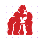 Red Gorilla X post mockup