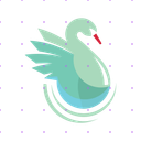 Elegant Swan X post mockup