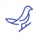 Blue Tree Bird X post mockup