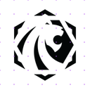 White Roaring Lion Head X post mockup