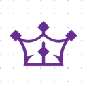 Purple Royal Crown logo