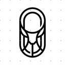 Female Deer Logo Shield Doe X post mockup