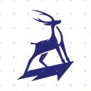 Blue Elegant Deer app mockup