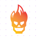 Fire Skull app mockup