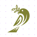 Green Elegant Bird X post mockup