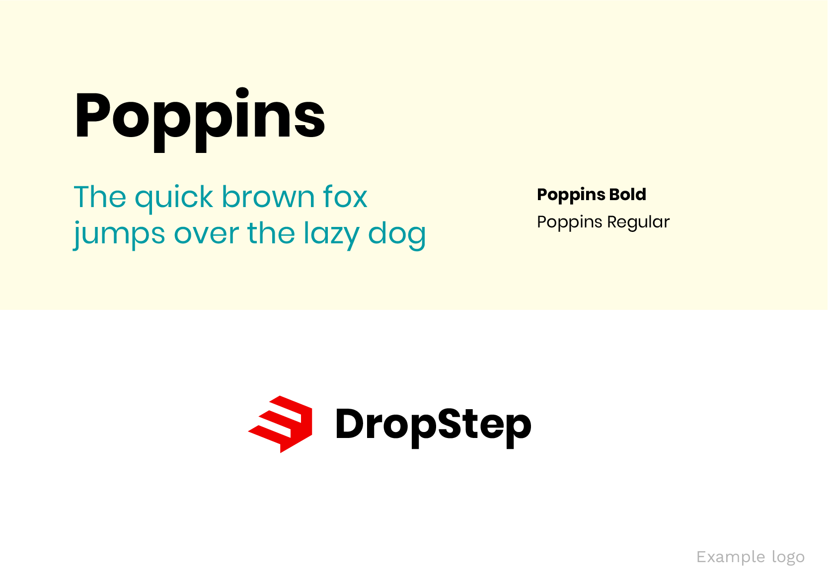 Poppins Google Font for logos