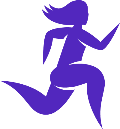 Running woman logo Bootstrap logos